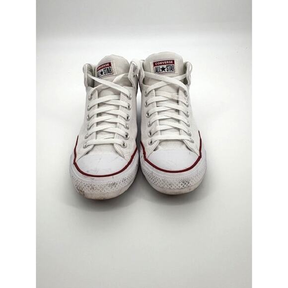 Men's Converse High Top Sneakers in White - Pre-Loved - Size 8 - Picture 3 of 7